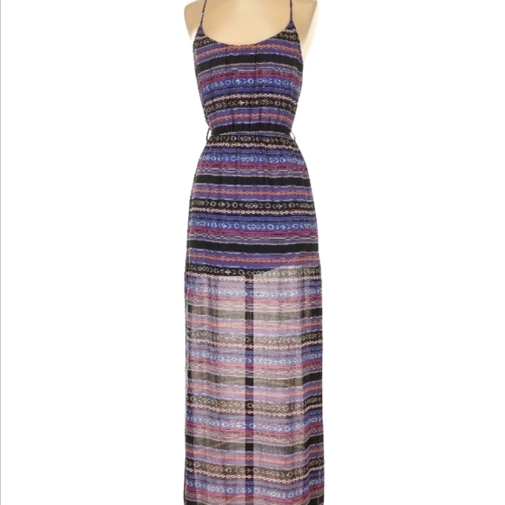 Gorgeous Boho Belted Maxi Dress